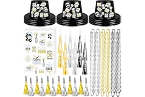 Denylo pro 60 Pcs New Year's Eve Party Supplies with Hat Blowing Horns Sticker Paper Tube Horn Necklace 2026 Party Decorations for New Year Celebration
