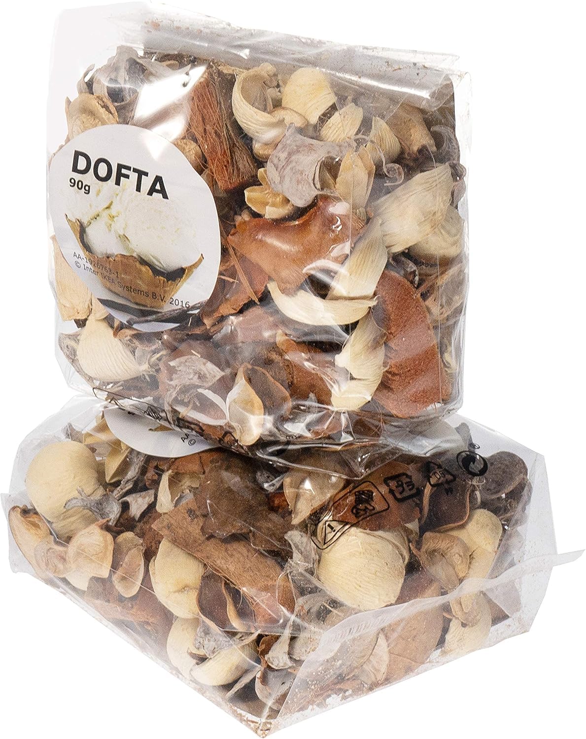 Ikea Dofta Vanilla Scented Potpourri Bags (Pack of 2)