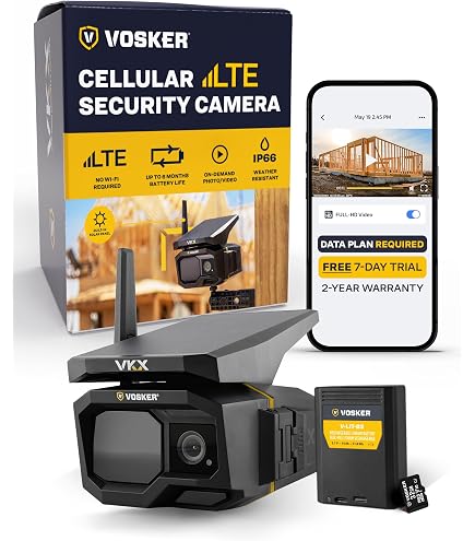 Amazon.com: Vosker VKX Farmers Pack Solar 4G LTE Security Camera