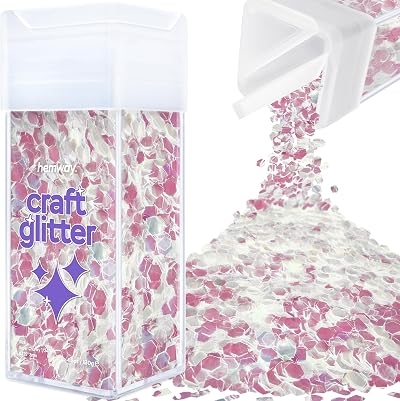 Hemway Glitter Shaker Mother of Pearl Iridescent 110g Super Chunky Glitter
