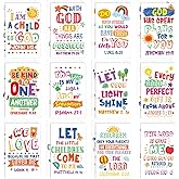 24Pcs Bible Verse Notepads,Mini Religious Pocket Notebooks Motivational Christian Small Inspirational Notepads Journals Gift Bulk Prizes for Kids Teacher School Home Travel Supplies (Bible White)
