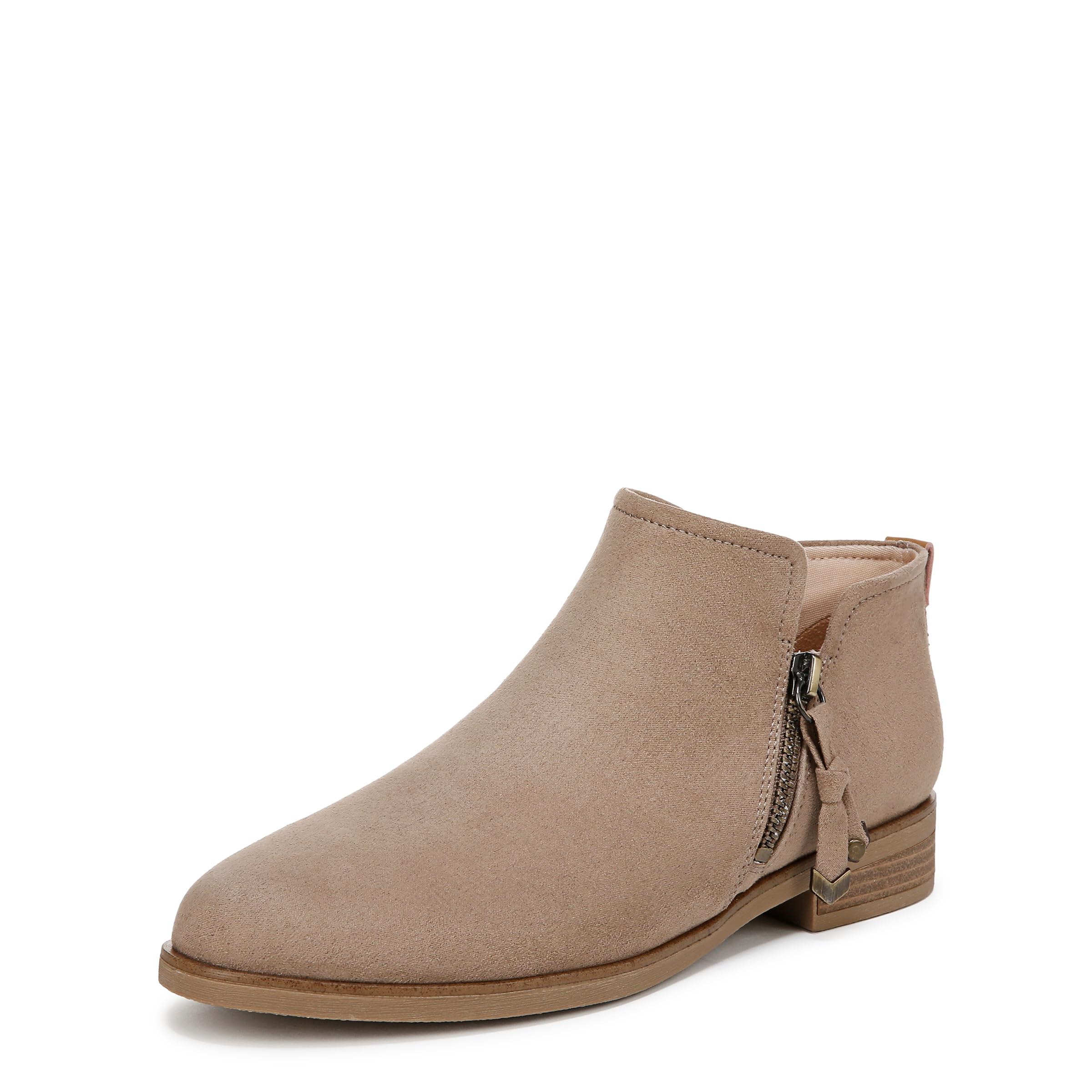 Dr. Scholl’s Shoes Women’s Astir Booties Ankle Boot, Woodsmoke Brown Fabric, 10