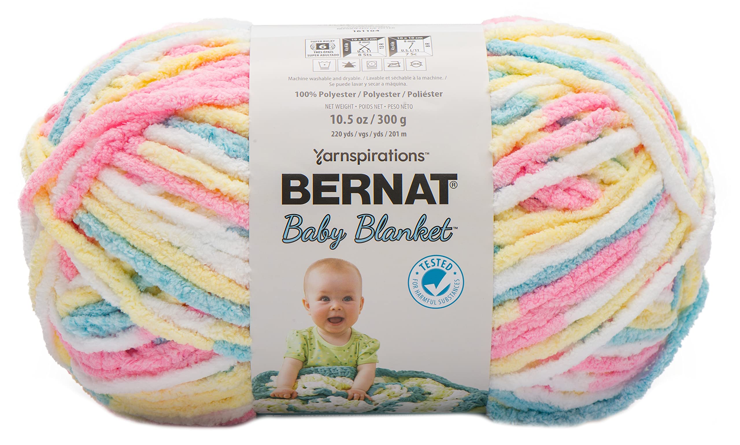 Bernat Baby Blanket, Pitter Patter, 300g,16110404616 โ image 1