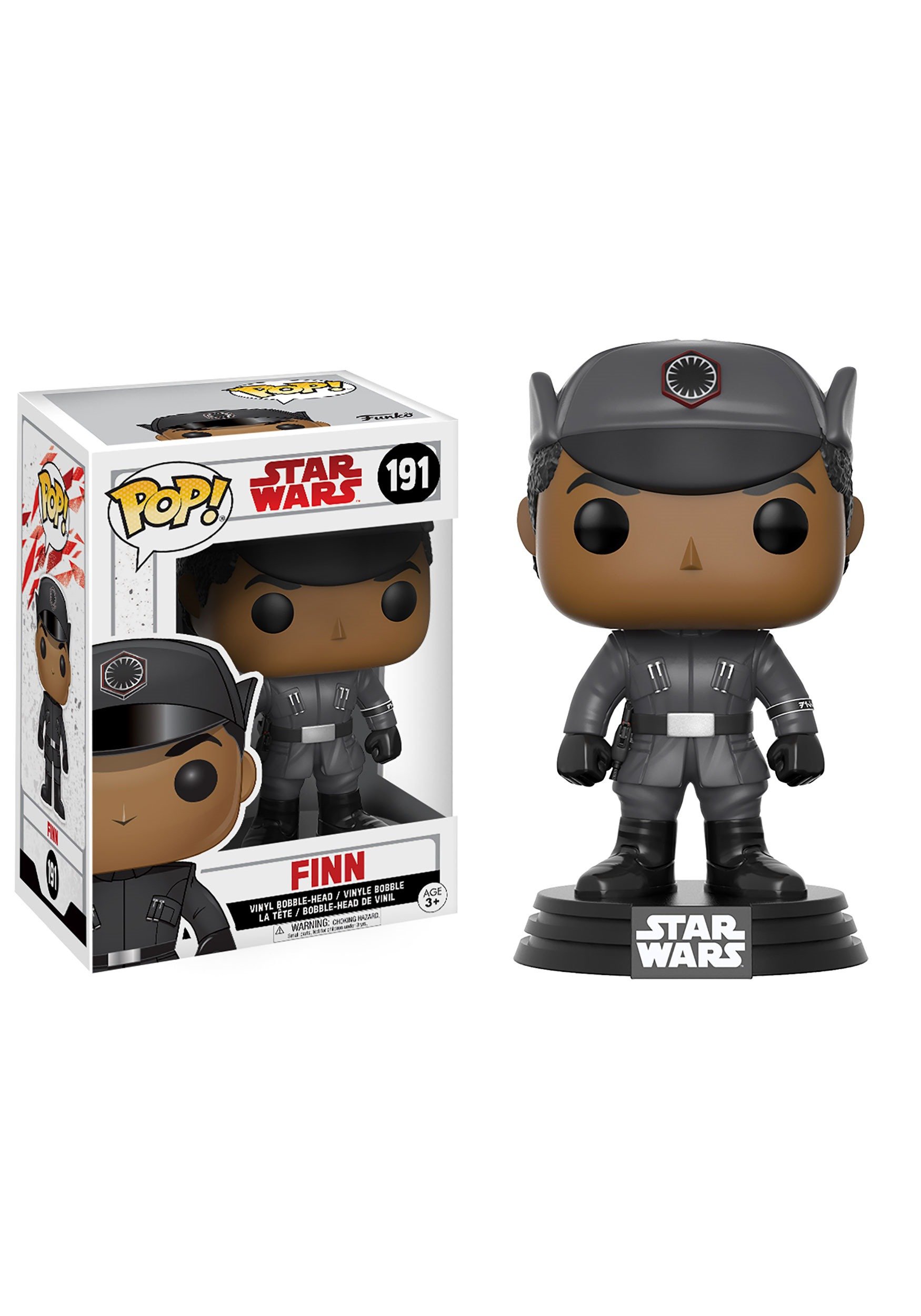 Funko 14744,Pop Sw Ep Tlj Finn 191,Standaard,Meerkleuren.