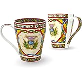 Royal Tara Ceramic Set of 2 Scottish Mugs Thistle Scotland Symbol Tea Gift Set Housewarming Present