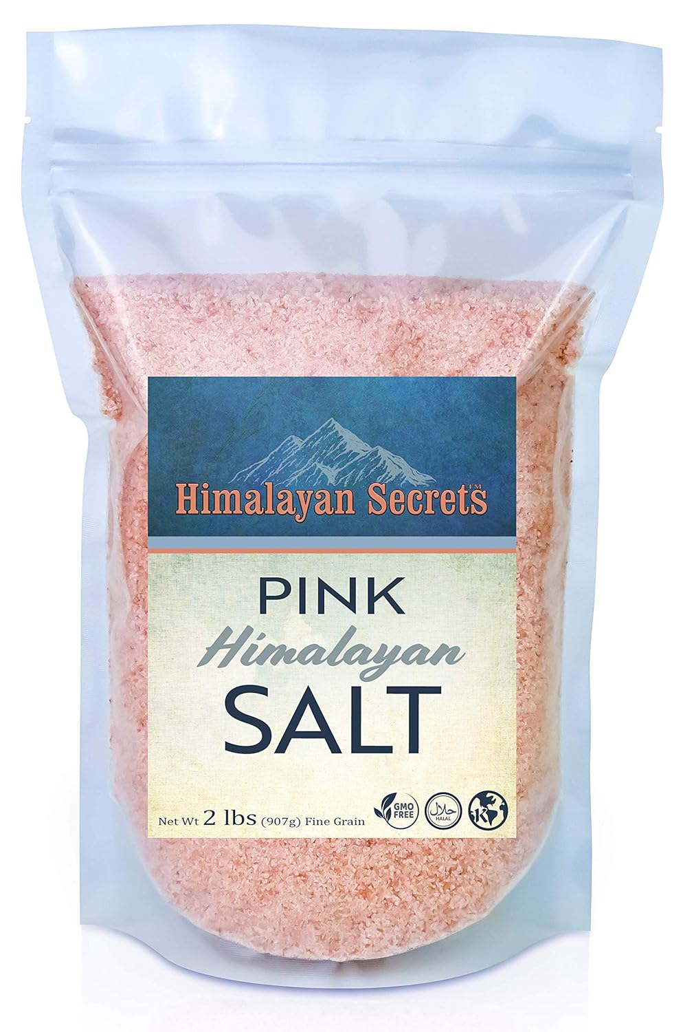 2 LB Himalayan Dark Pink Salt - 100% Natural & Unrefined by Himalayan Secrets - Coarse - Fine - Powder (Fine) : Grocery & Gourmet Food