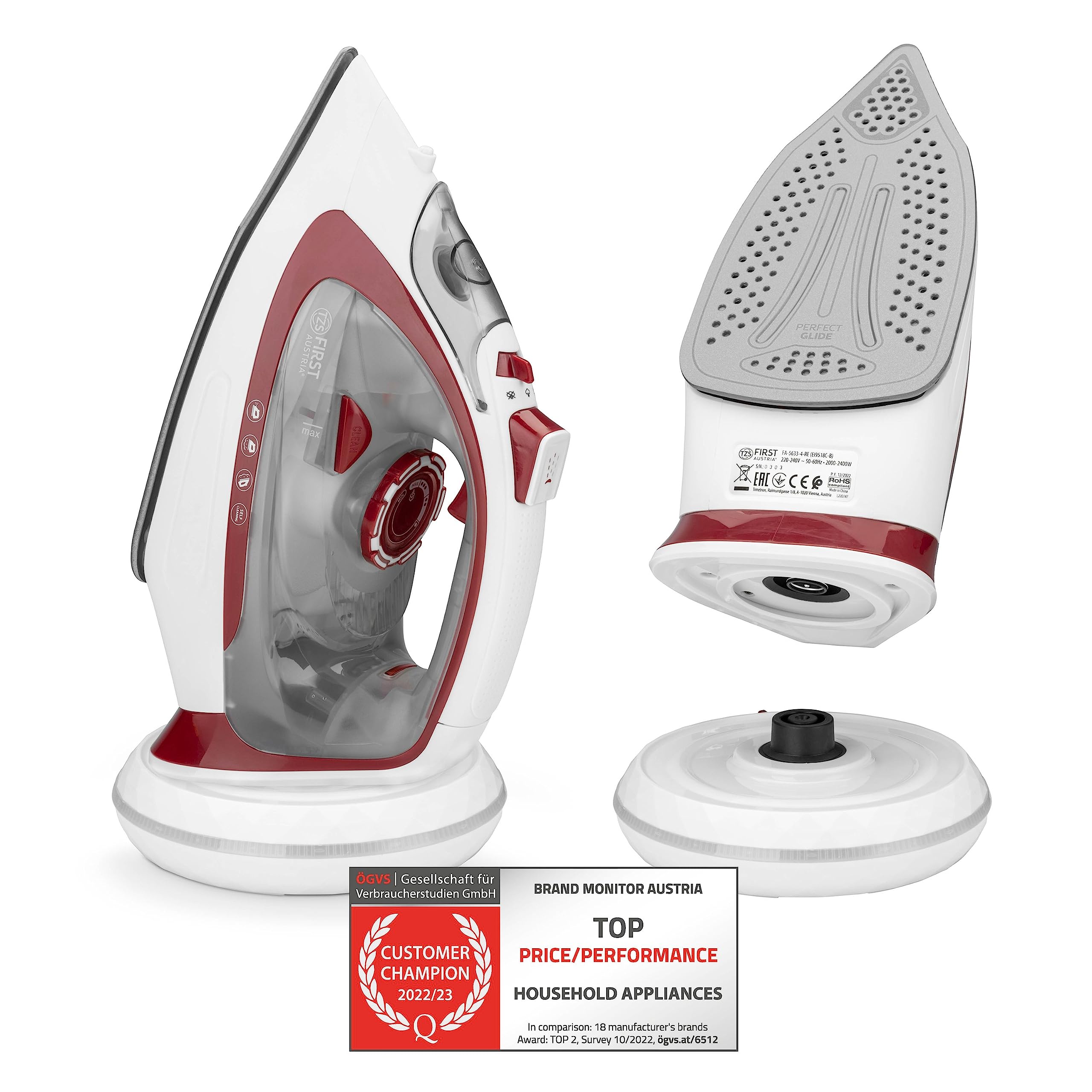 Mua TZS First Austria Wireless Steam Iron with Base Station, Adjustable