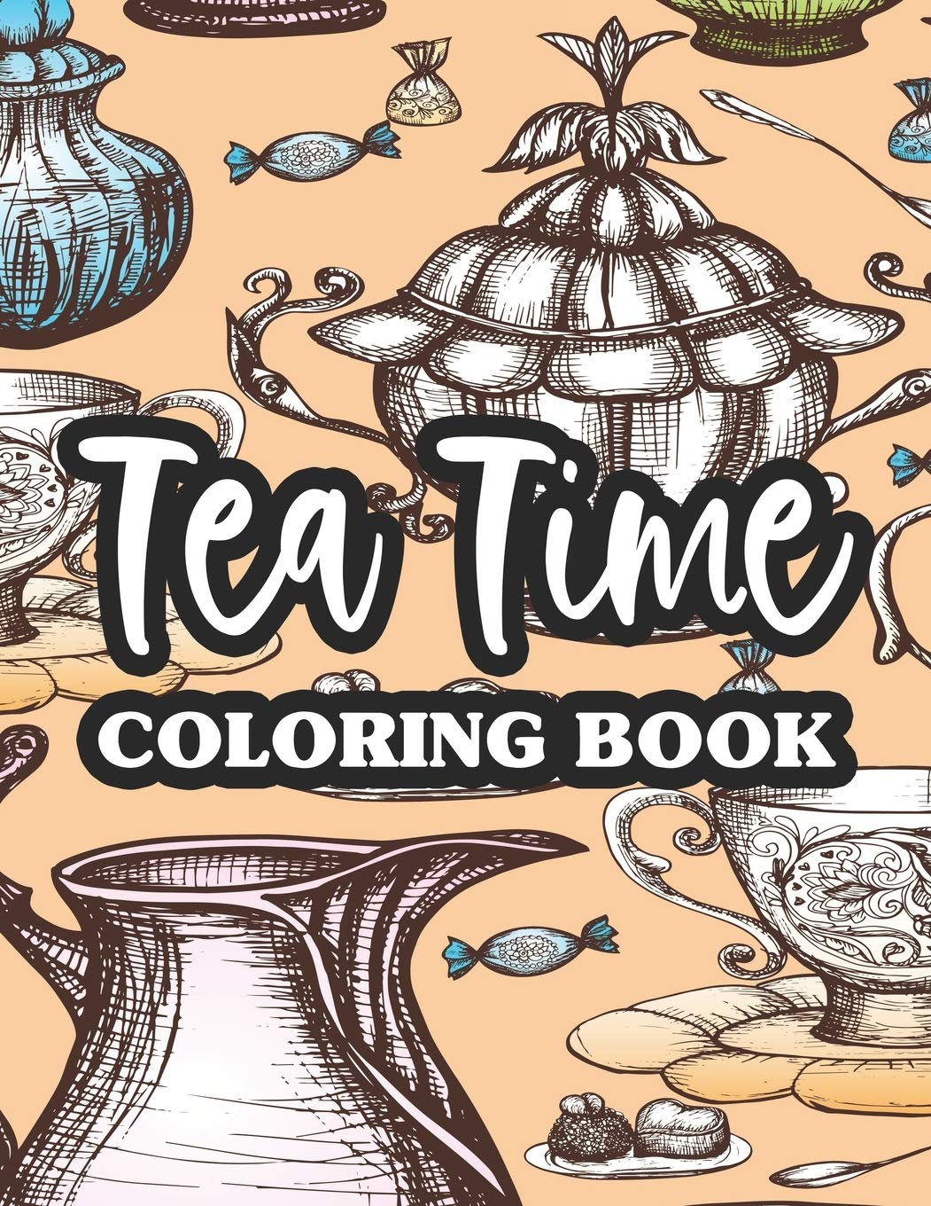 レビュー高評価の商品 Stress For Designs Unique 29 With Book Coloring Time Tea Book Coloring Time Tea Relieving Relaxation And その他