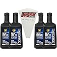 CYCLEMAX Four Pack Compatible with Suzuki Ecstar Super Long Life Coolant 990A0-02E00-01Q Contains Four Quarts and a Funnel