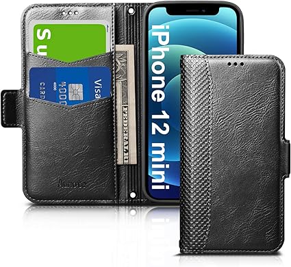 Amazon Co Jp Iphone 12 Mini ケース 手帳型 アイフォン12 ミニ ケース Iphone12mini ケース 財布型 カード収納 サイドマグネット ワイヤレス充電対応 スタンド機能 ストラップホール あいふぉん12miniケース ブラック 家電 カメラ