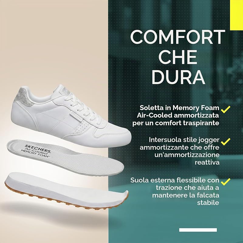 Og 85 - Old School Cool-699, sneakers Donna, Bianco White Wht, 38 EU — foto 5 di 8