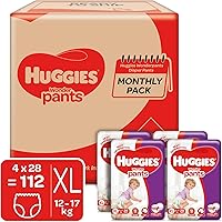 Huggies Wonder Pants Extra Large Size Diapers Monthly Pack (112 Count)
