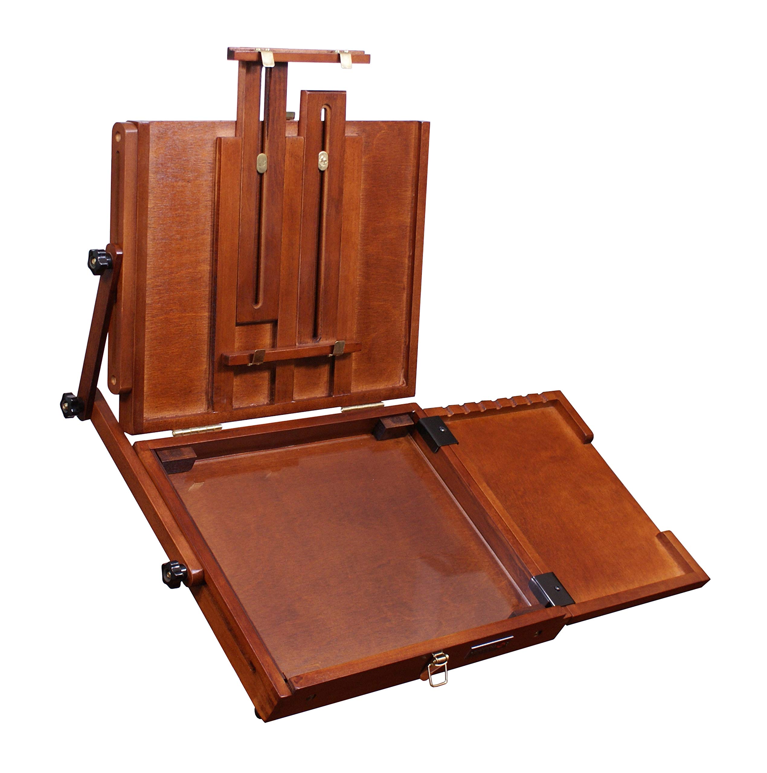 Sienna Plein Air Pochade Box, Artists Adjustable Easel and Palette Box