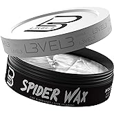 L3VEL3 Spider Wax - Innovative Fiber Formula - Delivers Long Lasting and Strong Hold - Creates Texture and Adds Medium Shine