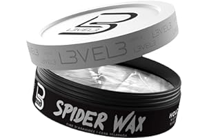 L3 Level 3 Spider Wax - Long Lasting and Strong Hold Improve your Hair Volume and Texture - Level Three Hair Wax for Men