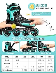 2PM SPORTS Kids Adjustable Inline Skates Ages