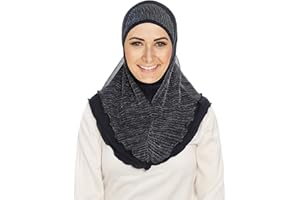 Jazvano Instant Hijab for Women Muslim Girls Soft Hijab Scarf Easy to Wear Headscarf Spun Gold Jilbab Daily Islamic Hijab 1pc