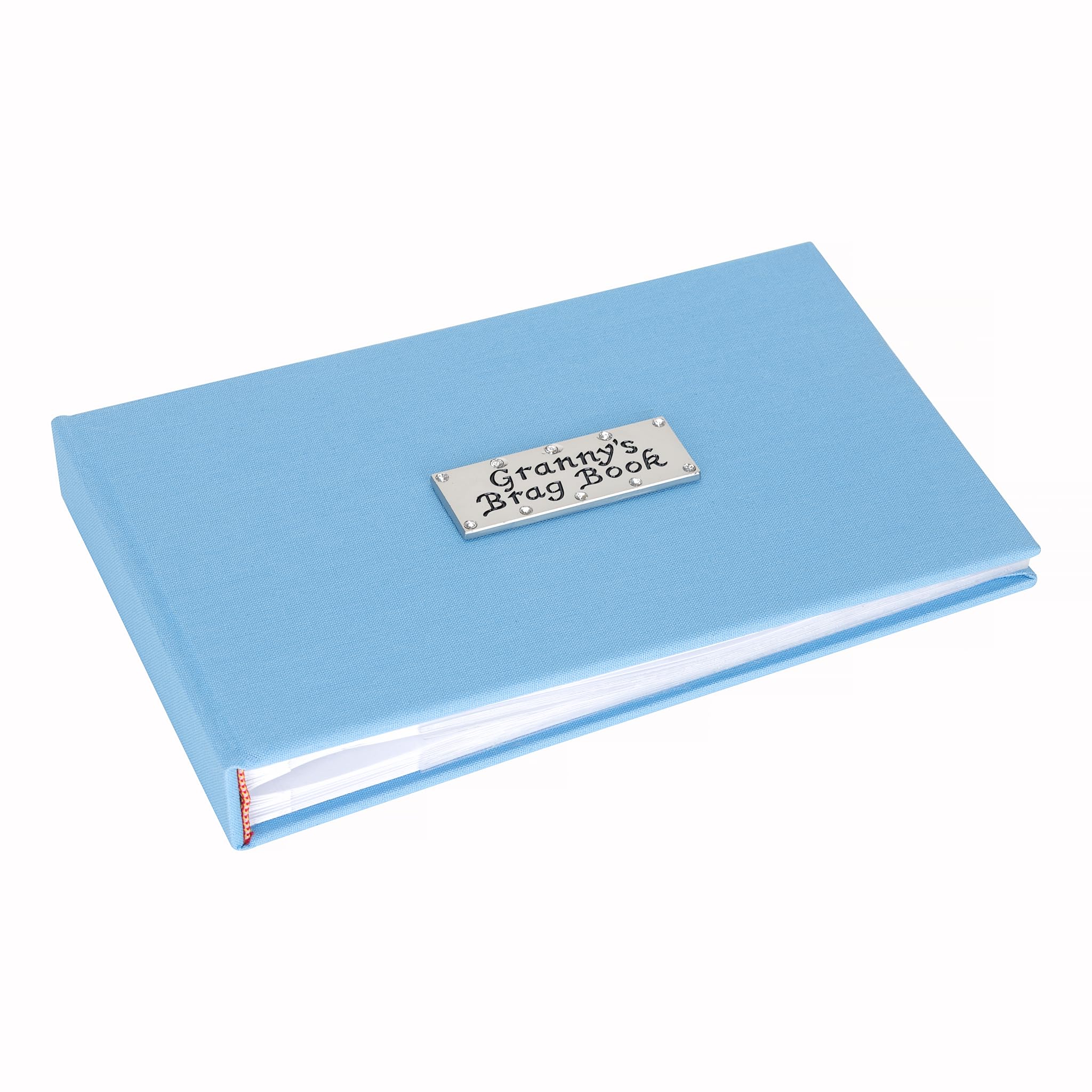 Granny's Brag Book denim blue pocket sized photo album (Holds 40 photos 6x4 inch size)