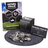 Natura Uralis Orenburg Black Clay | 100g of Natural Black Clay, Dark Grey to Black - Amazing Crunch, Satisfying Earthy, Velvety and Firm Texture, ASMR Sensation