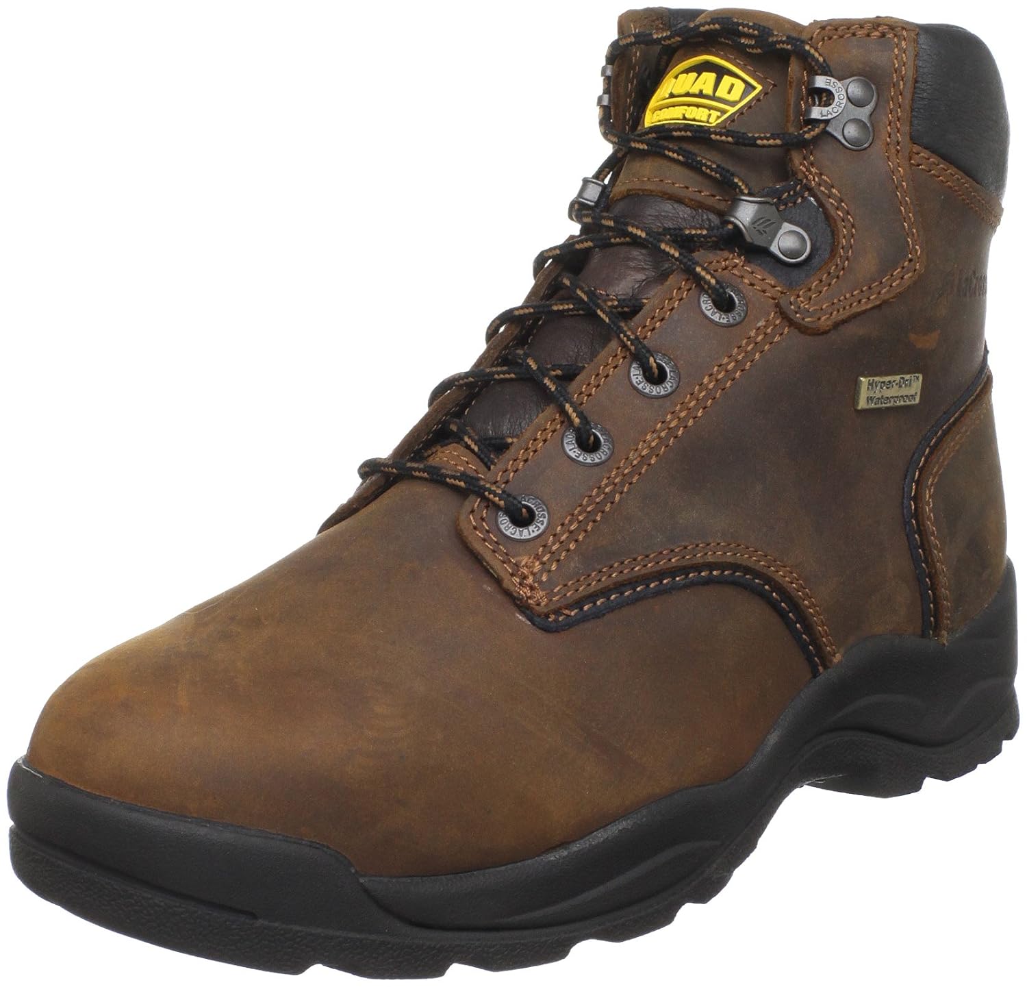 Buy Lacrosse Men's Quad Comfort 6" Steel Toe Boots, Brown, 6.5 W at