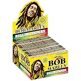Bob Marley Rolling Paper - King Size (110mm) Cigarette Paper - Box of 50 Booklets (33 Leaves Per Book)