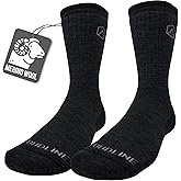 CloudLine - Merino Wool Socks for Men & Women, Wool Hiking Socks, Cushioned, Moisture Wicking, Anti Blister, Thermal - 1 Pair