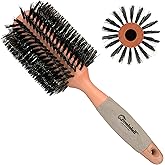 Bombshell Boar Bristle Round Brush — Sustainable Styling Brush with Natural Wood Handle for Blow Outs and Curling