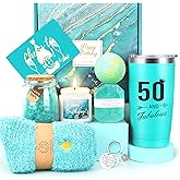 50th Birthday Gifts for Her, 50th Birthday Gifts for Women, 50 Fabulous Gift for 50 Year Old Woman, 50 Year Old Gift Baskets, Unique 50 Bday Present Ideas for Her Mom Sister Friend Wife