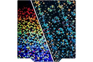 NORTHRENDA Upgraded Smooth PEI Sheet 255x255mm, Double-Sides PER+Pea Spring Steel Build Plate Flexible Heated Bed for Voron 250 3D Printer