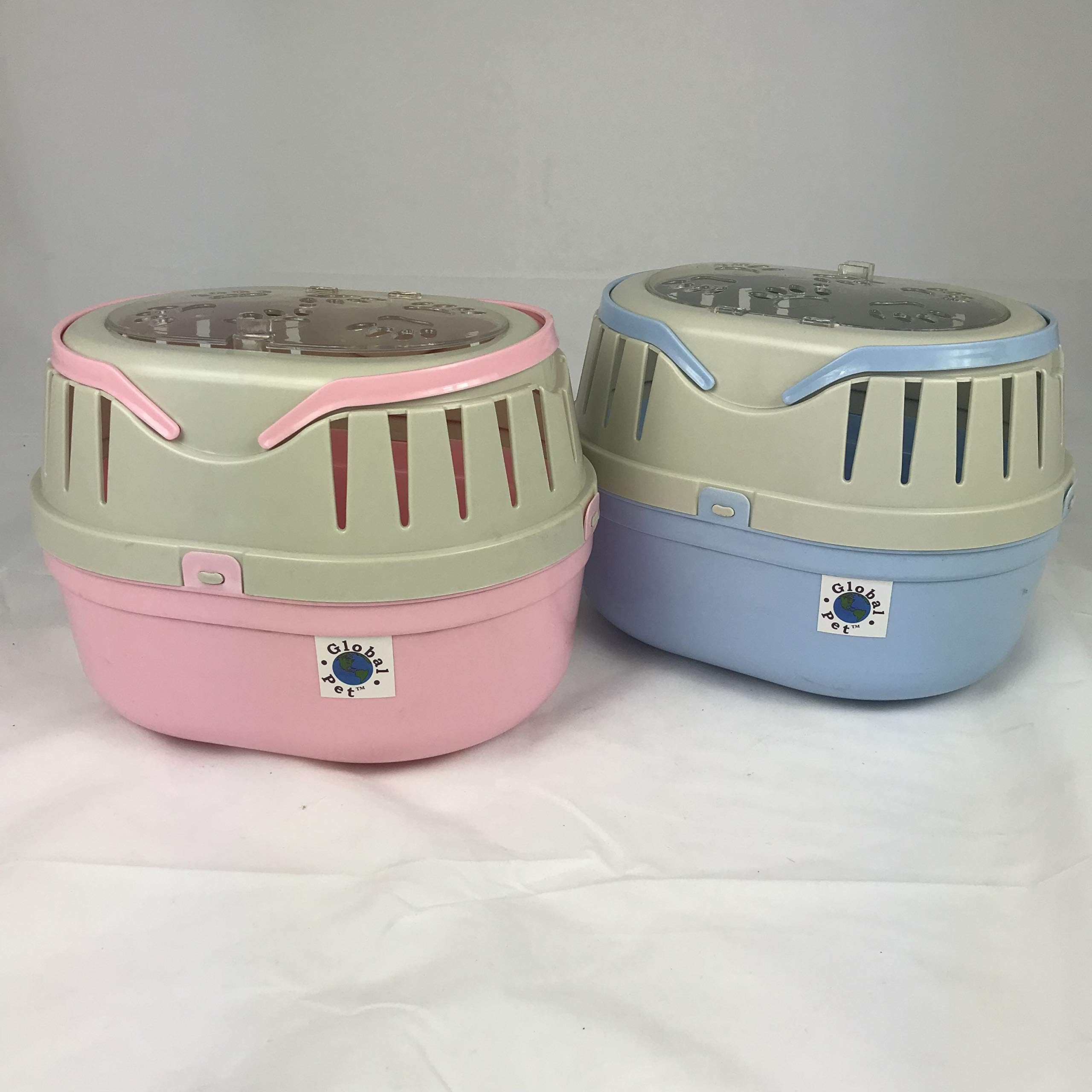 Small Animal Carrier Plastic Travel Cage Hamster Gerbil Rat Ferret Guinea Pig (Large (31 x 24 x 21 cm))