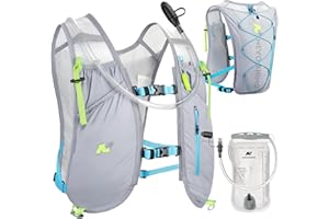 N NEVO RHINO Waterproof Running Vest, 5.5L Breathable Running Hydration Vest with 1.5L Water Bladder, Water Vest for Hiking, Trail Marathon Race, Ideal for Women and Men
