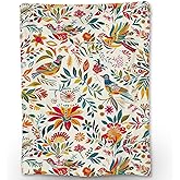 Ti Caldi Whimsical Bird Print Blanket - Soft, Cozy, and Lightweight Flannel Throw Blanket - Perfect for Couch, Bed, Travel, and Outdoor Use - Fuzzy, Fluffy Home Decor Accent 60"x50"