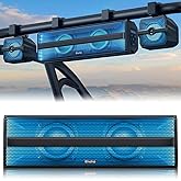 Ehaho 2.1CH Stereo UTV Sound Bar (Subwoofer) and Speakers, 16 Inch Bluetooth ATV Soundbar with RGB Lights, Waterproof Golf Cart Speakers, Marine Sound bar Compatible with SXS Polaris RZR Can-Am