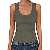 ANRABESS Womens Sleeveless Scoop Neck Tank Tops 2026 Summer Casual Basic Slim Fit Ribbed Knit Racerback Workout Cami Shirts