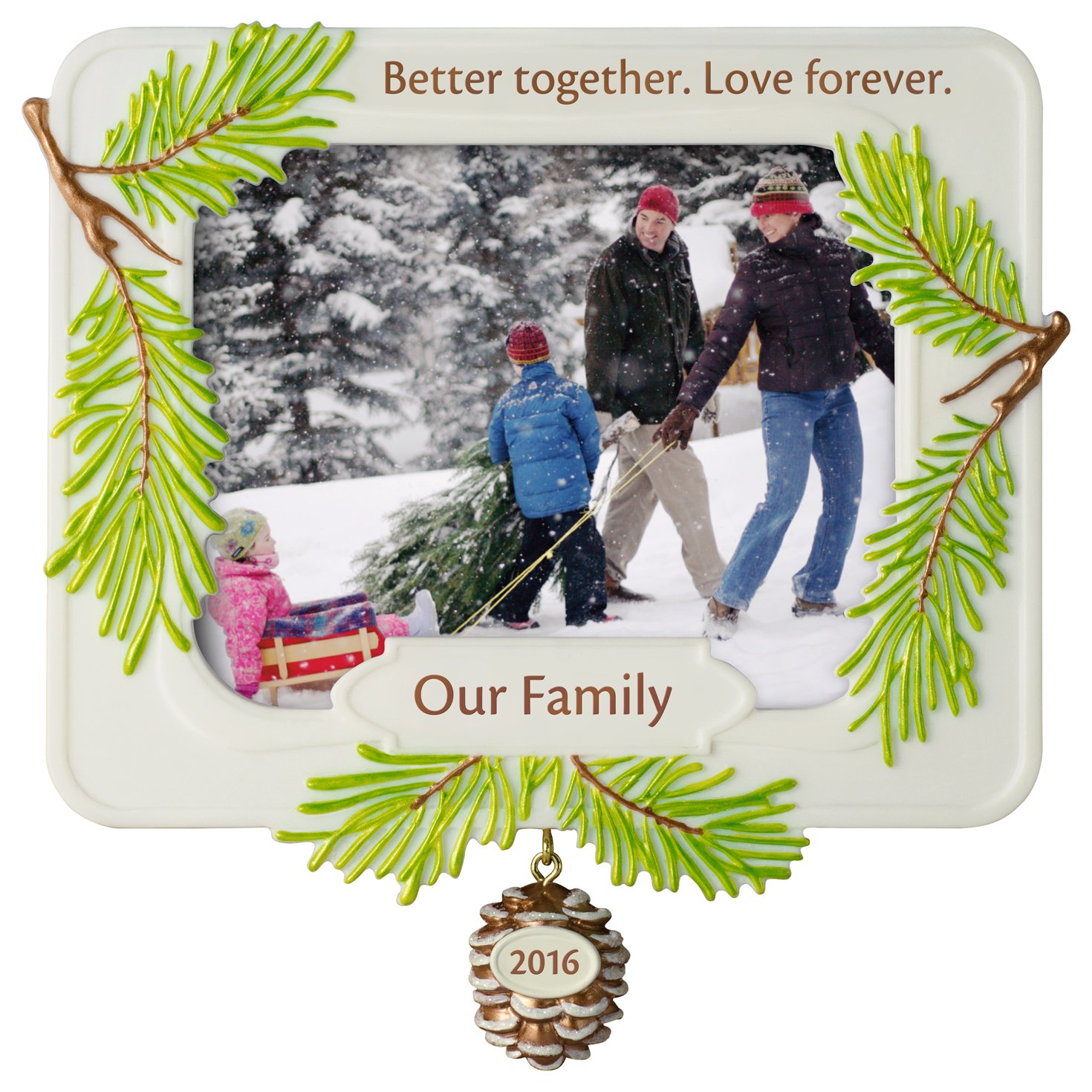 Hallmark Keepsake OrnamentFamily Christmas Better Together Dated 2016