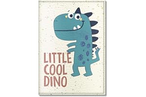 Quttie, Passport Cover for Kids, Women and Men, Travel Passport Holder (Little Cool Dino, A5)
