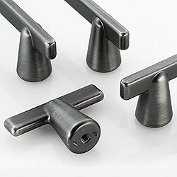HESTIA HARDWARE 10 Pack Antique Silver Drawer Pulls