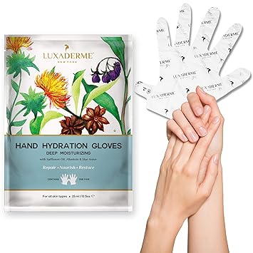 LuxaDerme Deep Moisturising Treatment- Hand Hydration Gloves, 15ml