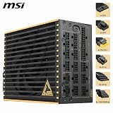 MSI MEG Ai1600T 1600W Titanium ATX 3.1 PSU PCIe 5.1 Dual-Native 12V view 5