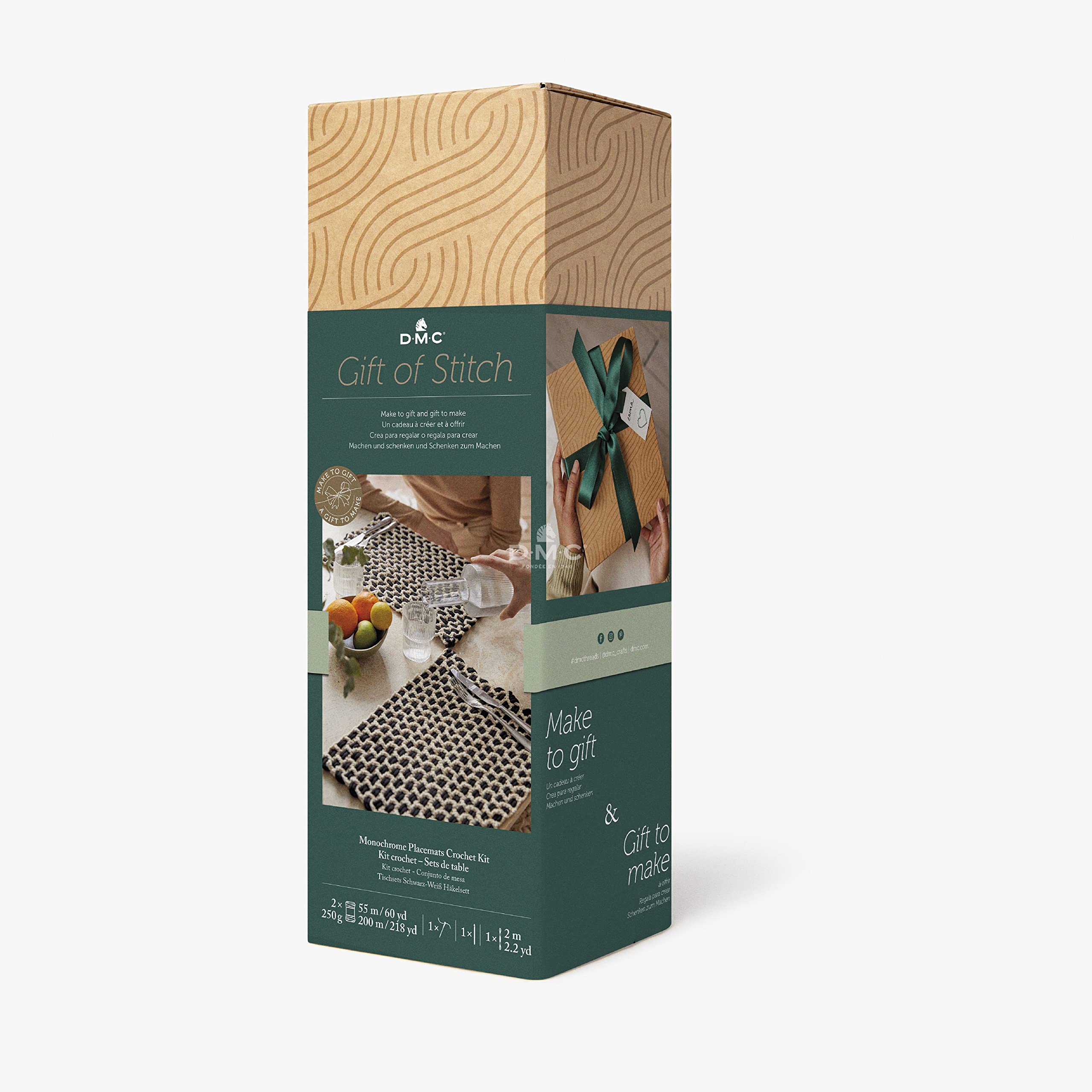 DMC Monochrome Placemats Crochet Kit