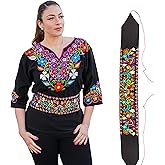 Cuitaxi The Original Embroidered Mexican Belt for Women Adjustable Made of Cotton|Embroidered belts for women|Cinturones de mujer bordados|mexican belt sash|women's belts embroidered