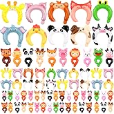Libima 200 Pcs Inflatable Animal Headbands & Wristbands Balloons Set | with Manual Air Pump, Cartoon Animal Zoo Party Decor, Kids Birthday, Carnival, School, Classroom, Halloween, Christmas, Gifts