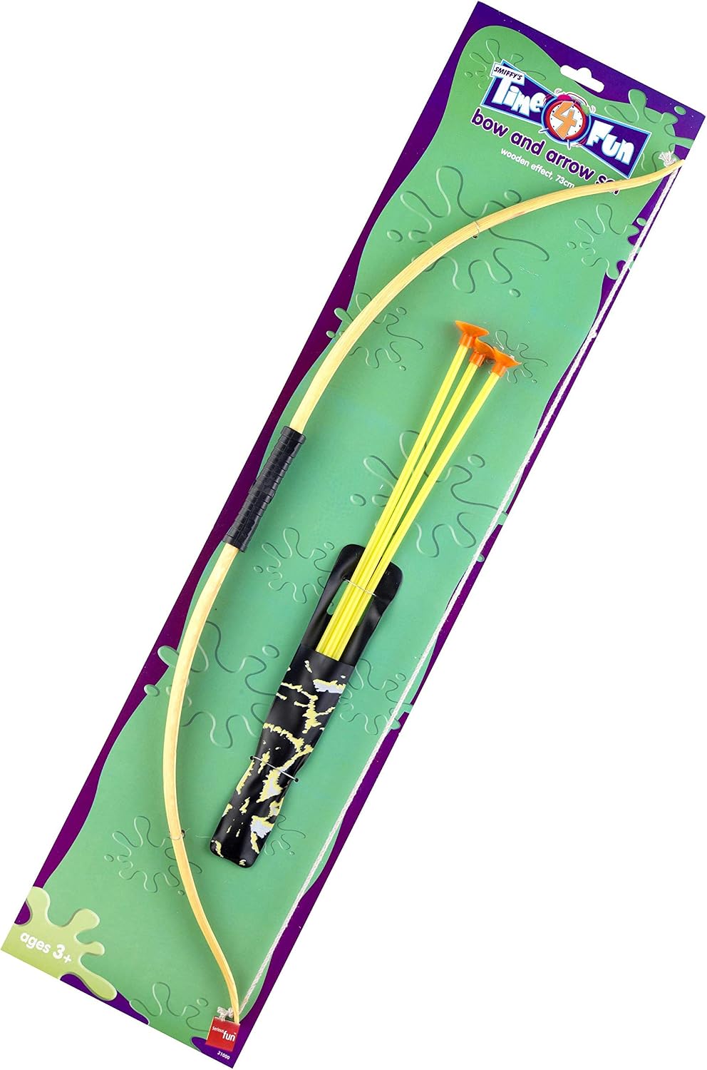 Smiffy's 73 cm Wooden Effect Bow and Arrow Set Halloween