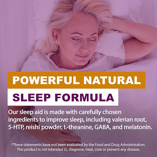 NUROVIVE – SLEEP & REST, NATURAL SLEEP AID WITH REISHI MUSHROOM POWDER, GABA & MORE, PROMOTES RELAXATION, WELLNESS SUPPORT FOR MEN/WOMEN, 60 CAPSULES