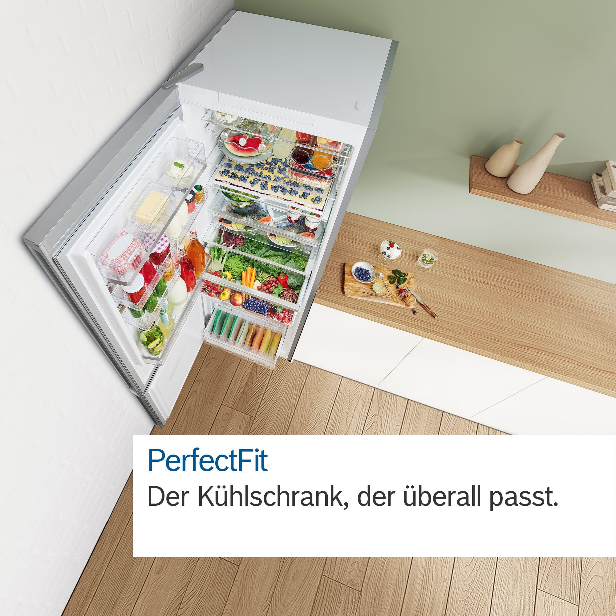 Bosch Serie 4 Kühl-Gefrier-Kombination 203 x 60 cm NoFrost KGN392LCF 3
