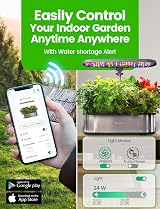 LETPOT LPH-SE 12 Pod Smart Hydroponic Garden Indoor Kit LED 24W App view 3