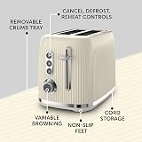 Breville Bold 2 Slice Toaster High Lift Wide Slots Cream Silver Chrome VTR003 view 5