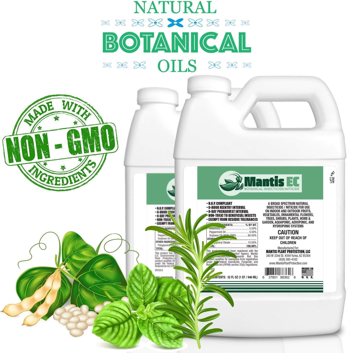 Mantis Ec Botanical Insecticide Miticide Concentrate For Organic