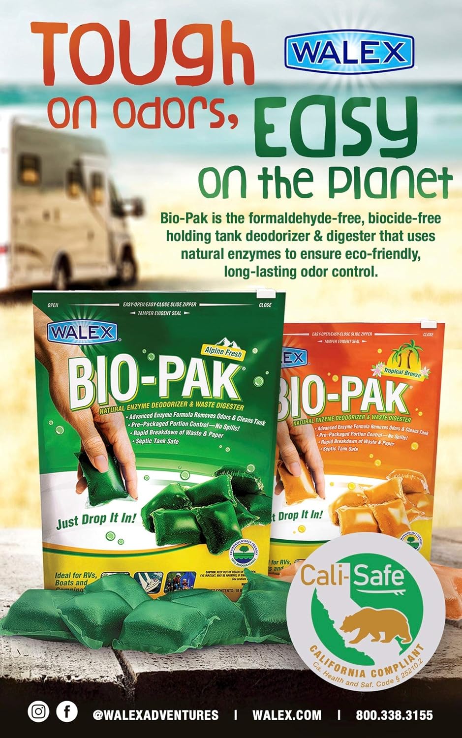 Walex TOI-11530 Bio-Pak Holding Tank Deodorizer - Pack of 10: Automotive