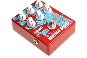 Caline CP-58 British Sound Effects Pedal Amplifier Simulation with Voice Control Distortion Pedal 3 Bands EQ True Bypass